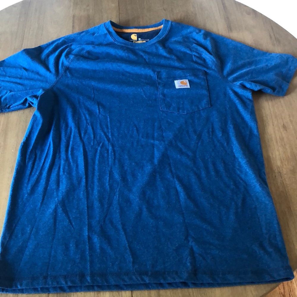 Mens Carhartt T-shirt relaxed fit, blue, size medium